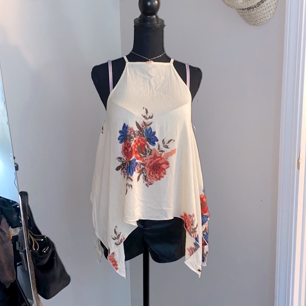 Printed Woven Sharkbite Cami🌺